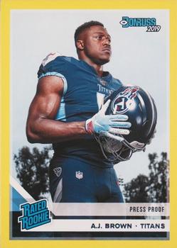 2019 Donruss - Press Proof Yellow #314 A.J. Brown Front