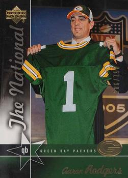 2005 Upper Deck The National Convention NFL #NFL4 Aaron Rodgers Front