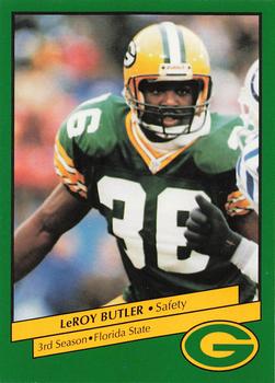 1992 Green Bay Packers Police - Waukesha Police Dept. Crime Prevention Unit #13 LeRoy Butler Front