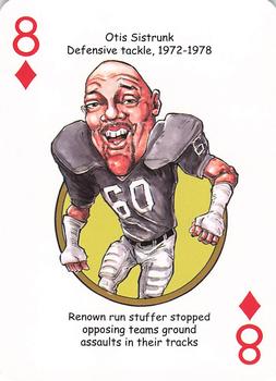 2016 Hero Decks Oakland Raiders Football Heroes Playing Cards #8♦ Otis Sistrunk Front
