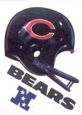 1983 Kellogg's Touchdown Game Stickers #NNO Chicago Bears Front