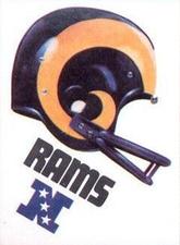 1983 Kellogg's Touchdown Game Stickers #NNO Los Angeles Rams Front