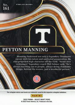 2022 Panini Select Draft Picks #161 Peyton Manning Back