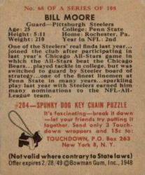 1948 Bowman #68 Bill Moore Back