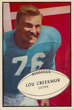 1953 Bowman #34 Lou Creekmur Front