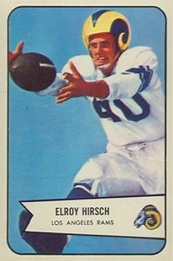 1954 Bowman #32 Elroy Hirsch Front