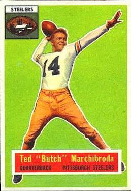 1956 Topps #51 Ted Marchibroda Front