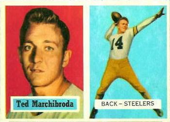 1957 Topps #113 Ted Marchibroda Front
