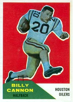 1960 Fleer #66 Billy Cannon Front