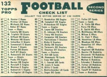 1960 Topps #132 Washington Redskins Back