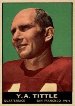 1961 Topps #58 Y.A. Tittle Front