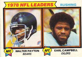 1979 Topps #3 1978 NFL Leaders: Rushing (Walter Payton / Earl Campbell) Front