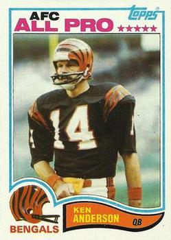 1982 Topps #38 Ken Anderson Front