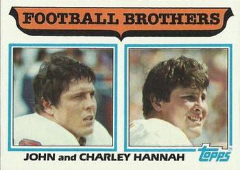 1982 Topps #267 John Hannah / Charley Hannah Front