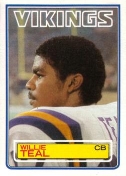 1983 Topps #106 Willie Teal Front