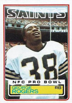 1983 Topps #117 George Rogers Front