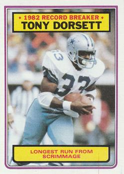 1983 Topps #2 Tony Dorsett Front