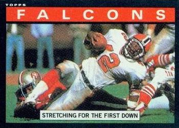 1985 Topps #10 Falcons Team Leaders Front