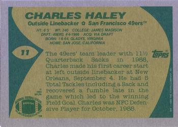 1989 Topps #11 Charles Haley Back