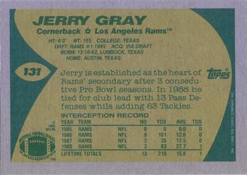 1989 Topps #131 Jerry Gray Back