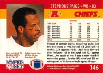 1990 Pro Set #146 Stephone Paige Back