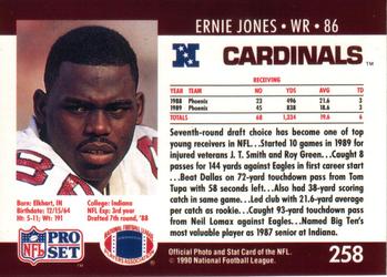 1990 Pro Set #258 Ernie Jones Back