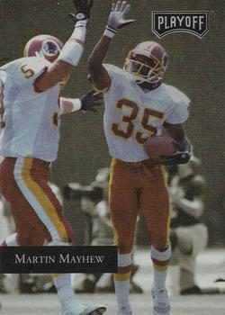 1992 Playoff #41 Martin Mayhew Front