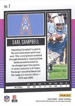 2022 Score - Red #7 Earl Campbell Back