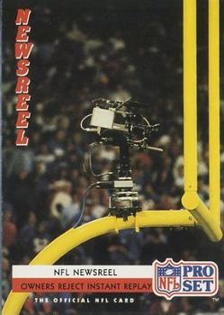 1992 Pro Set #344 Owners Reject Instant Replay Front