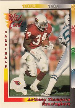1992 Wild Card #430 Anthony Thompson Front