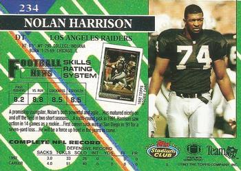 1993 Stadium Club #234 Nolan Harrison Back