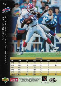 1995 Upper Deck - Electric #45 Andre Reed Back