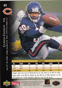 1995 Upper Deck - Electric #65 Curtis Conway Back