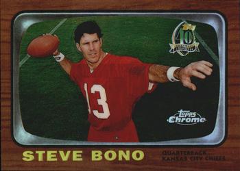 1996 Topps Chrome - 40th Anniversary Commemorative Refractors #11 Steve Bono  Front