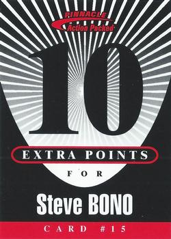 1997 Action Packed - Extra Points 10 #15 Steve Bono Front