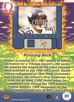 1998 Pacific Omega - Online #20 Robert Smith Back
