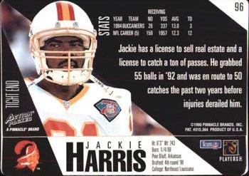1995 Action Packed #96 Jackie Harris Back