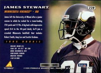 1995 Pinnacle #228 James Stewart Back