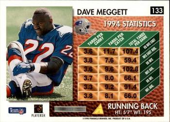 1995 Summit #133 Dave Meggett Back