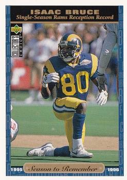 1996 Collector's Choice #76 Isaac Bruce Front