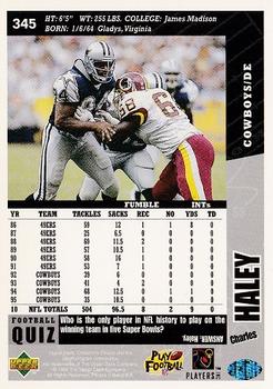 1996 Collector's Choice #345 Charles Haley Back