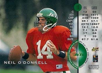 1996 Leaf #18 Neil O'Donnell Back