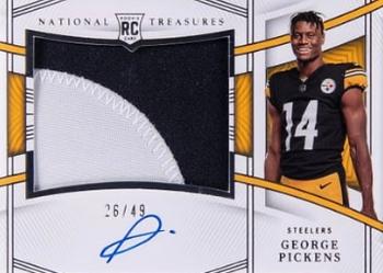 2022 Panini National Treasures - Rookie Material Signatures RPS #RMS-GPI George Pickens Front