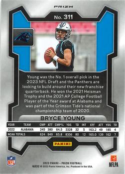 2023 Panini Prizm - Red White and Blue #311 Bryce Young Back