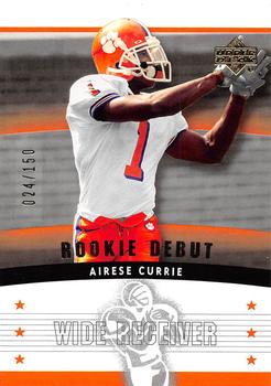 2005 Upper Deck Rookie Debut - Gold SN150 #153 Airese Currie Front
