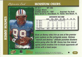 1997 Topps #396 Kenny Holmes Back