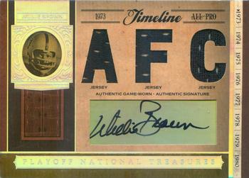 2006 Playoff National Treasures - Timeline Material Signature AFC/NFC #TL-WB Willie Brown Front
