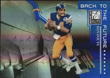 2007 Donruss Elite - Back to the Future Blue #BTF-6 Dan Fouts / Philip Rivers Front