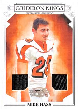 2007 Donruss Threads - College Gridiron Kings Materials #CGK-30 Mike Hass Front