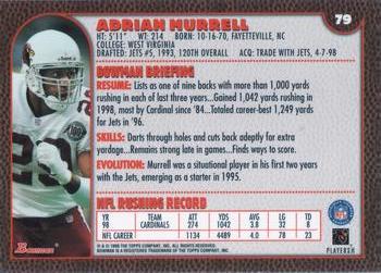 1999 Bowman #79 Adrian Murrell Back